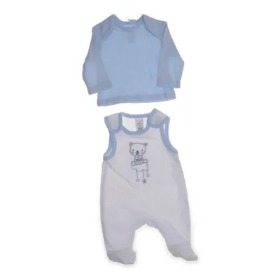 Rompers (White, Blue) from Baby Club by C&A Cotton