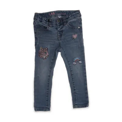 Jeans (Blå, Flerfärgad) från Lab Industries by KappAhl Bomull, Elastan, Polyester, Viskos