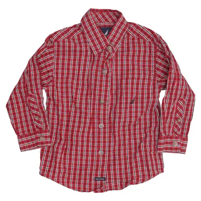 Shirt (Rood, Wit, Zwart) van Nautica Katoen