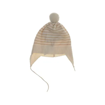 Bobble hat (Beige, Red) from FUB Wool
