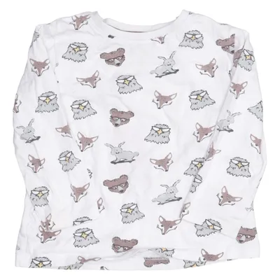 Long sleeve T-shirt (White, Multicolored) from Gassa Cotton
