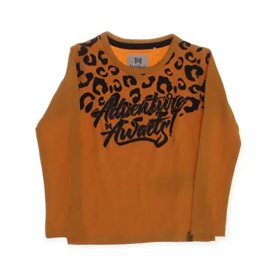 Langærmet t-shirt (Gul, Sort) fra Koko Noko Bomuld, Elastan