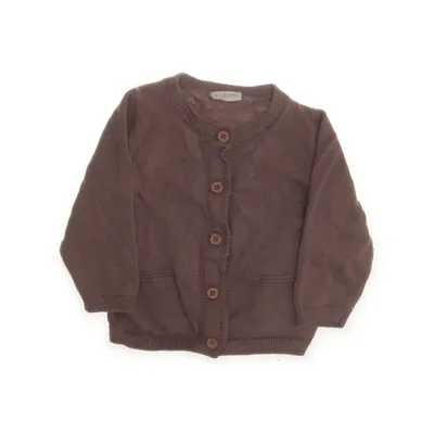 Cardigan (Marron) de Fixoni Coton biologique, Viscose