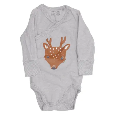 Body (Grå, Brun, Hvid) fra Lindex Newborn Bomuld, Elastan