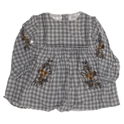 Kjole (Grå, Hvid) fra Zara Baby Bomuld