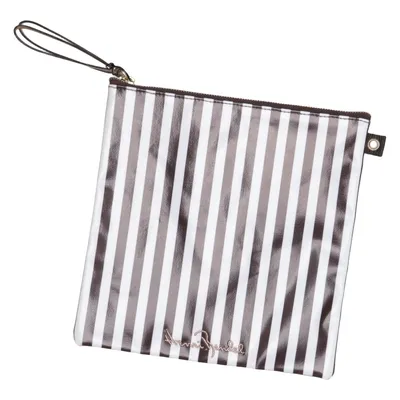 Toilet bag (Brown, White) from Henri Bendel