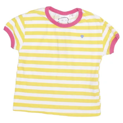 T-shirt (Gul, Hvid, Pink) fra Zara Bomuld, Elastan