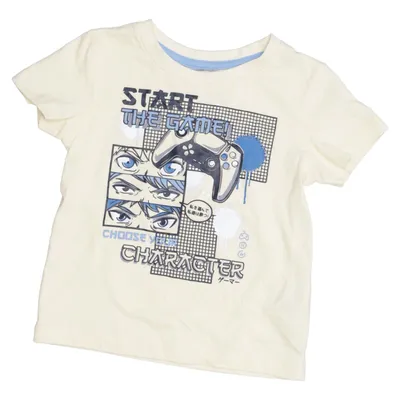 T-shirt (Geel) van Infinity Kids Katoen, Polyester
