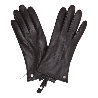Leather gloves (Brown) from Roeckl