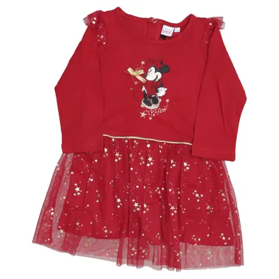 Kjole (Rød, Guld) fra Disney Baby Bomuld, Polyester