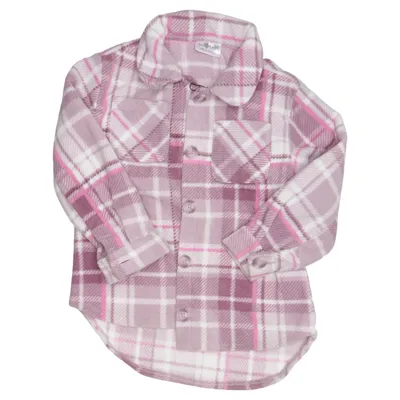 Skjortejakke (Lilla, Hvid, Pink) fra So Cute