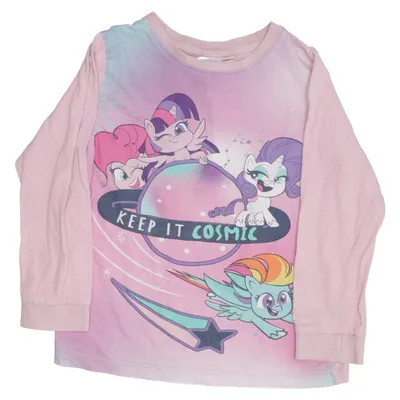 T-shirt à manches longues (Rose, Multicolore) de My Little Pony Coton