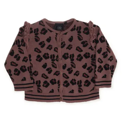 Kofta (Rosa, Svart) från Petit by Sofie Schnoor Bomull, Metallfiber, Polyester