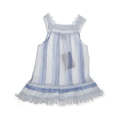Robe de plage (Bleu, Blanc) de Boomil Coton