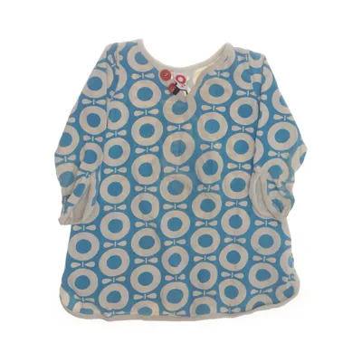 Robe (Bleu, Beige) de Katvig Élasthane, Coton biologique