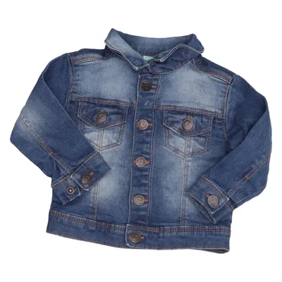 Veste en jean (Bleu) de Top-Top Coton, Élasthane