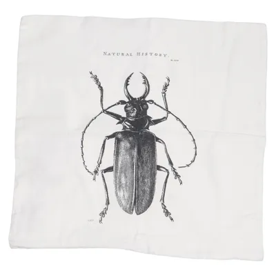 Cushion cover (White, Black) from H&M