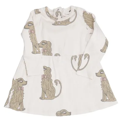 Dress (Beige, Brown) from Mini Rodini Cotton