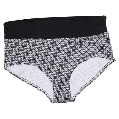 Bikini bottom (Black, White) from Gina Benotti Elastane, Polyamide