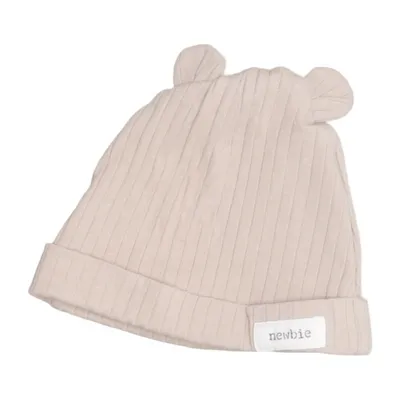Beanie (Beige) van Newbie by KappAhl Elastaan, Organisch katoen