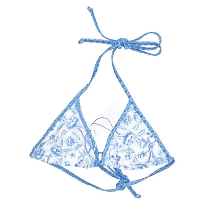 Bikini top (Blue, White) from Bright Swimwear Elastane, Polyamide