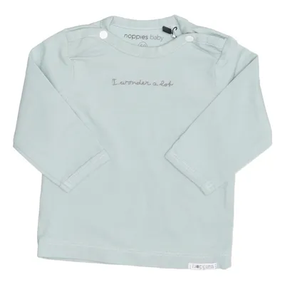Lange mouwen shirt (Groen) van Noppies Baby Katoen, Elastaan