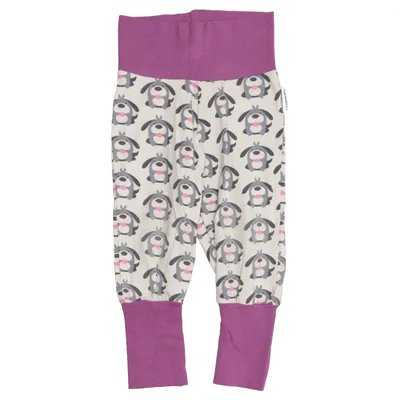 Broek (Beige, Lila, Meerkleurig) van Maxomorra Katoen, Elastaan