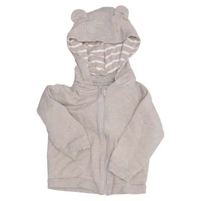Hoodie (Beige) from Polarn O. Pyret Elastane, Organic cotton