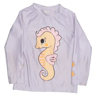 T-shirt de natation (Violet, Multicolore) de H&M Élasthane, Polyester