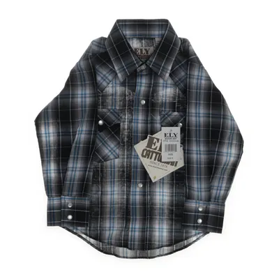 Shirt (Zwart, Meerkleurig) van Ely Cattleman Polyester, Katoen