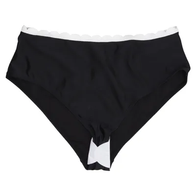 Bikini bottom (Black, White) from Peek & Beau Elastane, Polyester