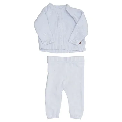 Set (Blauw) van Carrément Beau Katoen, Wol