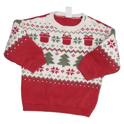 Christmas sweater (White, Multicolored) from H&M Cotton