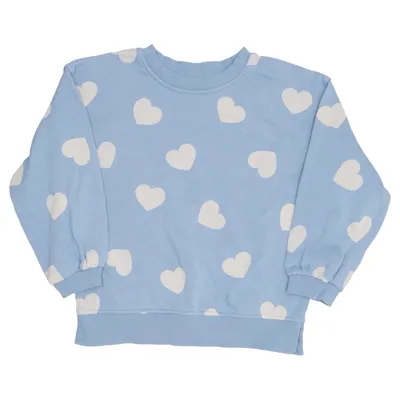 Sweatshirt (Blue, White) from Rikiki Cotton, Polyester