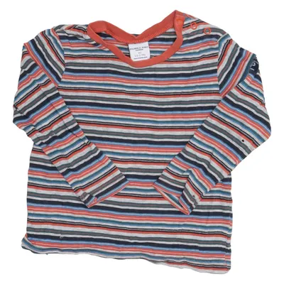 Långärmad t-shirt (Blå, Röd, Grå, Flerfärgad) från Polarn O. Pyret Ekologisk bomull, Viskos