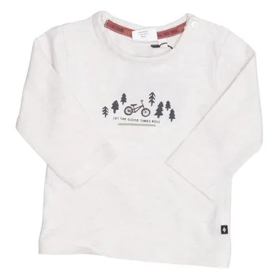 T-shirt à manches longues (Beige) de Feetje Coton, Élasthane