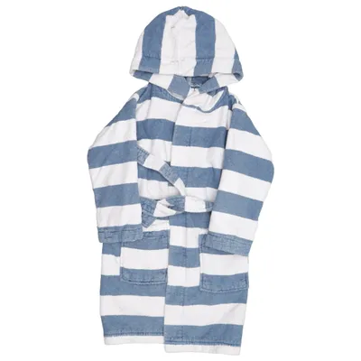 Badjas (Blauw, Wit) van Tchibo Organisch katoen