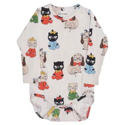 Body (Beige, Multicolore) de Mini Rodini Coton, Élasthane