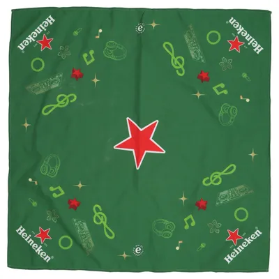Handkerchief (Green, Multicolored) from Heineken