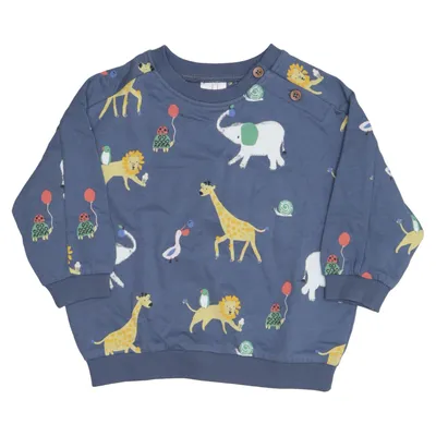 Sweatshirt (Blue, Multicolored) from Hust & Claire Cotton