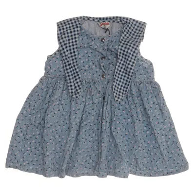 Klänning (Blå, Vit) från Children H&M Department Bomull