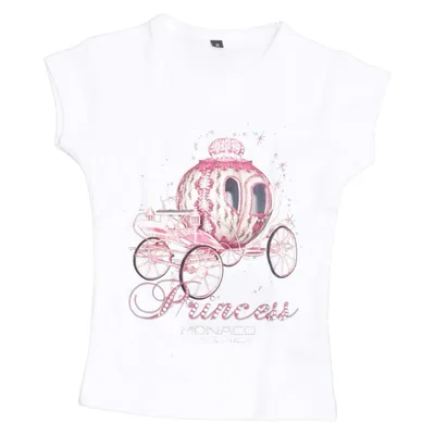 T-shirt (Wit, Roze) van Famous Katoen