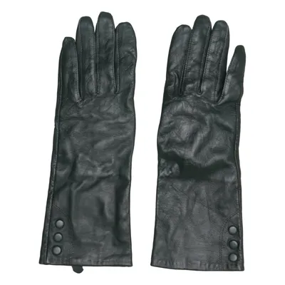 Leren handschoenen (Groen) van Accessories by Wedins Acryl, Leer, Polyester