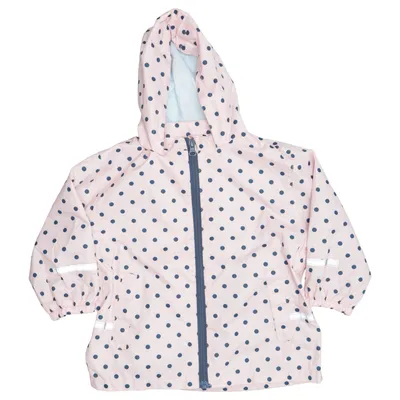 Rain jacket (Pink, Blue) from Lupilu Cotton, Polyester, Polyurethane