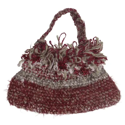 Handbag (Red, Beige, Multicolored)