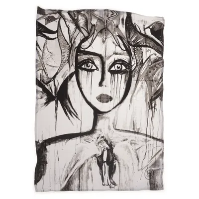 Handduk (Vit, Svart) från Gynning Design Bomull