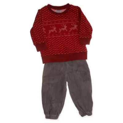 Mjukisset (Röd, Vit, Grå) från KappAhl Bomull, Polyester