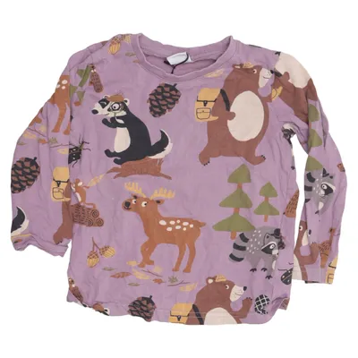Lange mouwen shirt (Lila, Meerkleurig) van Lindex Kids Katoen