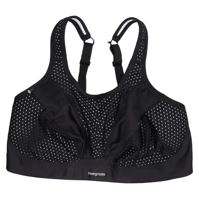 Sport-bh (Zwart) van Swegmark Elastaan, Polyamide, Polyester