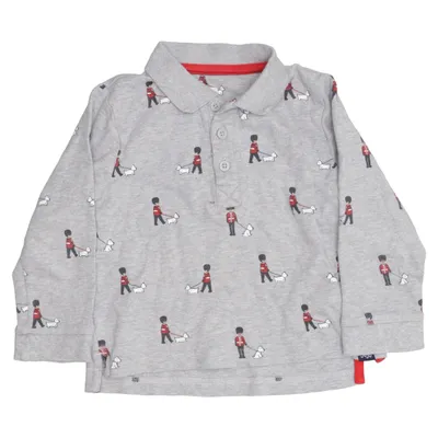 Rugby Shirt (Grau) von Jojo Maman Bébé Baumwolle